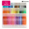 Набор акварельных маркеров для рисования и скетчинга Brush Markers Pens на водной основе 72 цвета