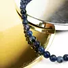 Содаліт натуральний камінь для браслетів та підвісок намистини для рукоділля на нитці 39-41 см діаметр 8 мм