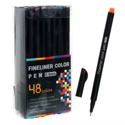 Набор разноцветных линеров Fineliner Color 48 цветов, профессиональный набор линеров для скетчей и рисования