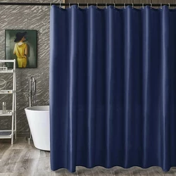 Шторка для ванної Bathlux 180 x 180 водонепроникна люкс якість, Синя