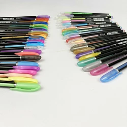 Набір з кольорових ручок гелевих 48 штук Gel Pens 1 мм для малювання
