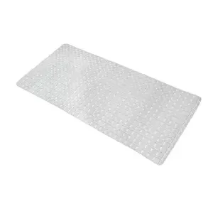 Силиконовый коврик для ванны Bathlux резиновый ПВХ, нескользящий, люкс качество  Белый