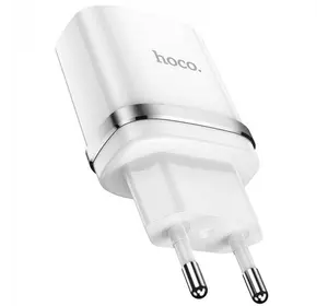СЗУ HOCO N1 1USB/2.4A + USB - Lightning 12pc, сетевое зарядное устройство, Белый