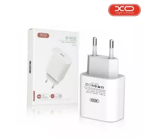 Сетевое зарядное устройство XO L40 PD 1 с разъемом Type-C/18W адаптер для зарядки телефона Белый