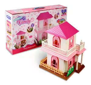 Игрушечный кукольный домик. Игровой набор с куклой "Doll & House" серии Family. Набор для девочек.