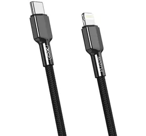 USB Кабель XO NB183A 20W Type-C - Lightning 1М 45pc, кабель для заряджання телефону, Чорний